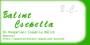 balint csepella business card